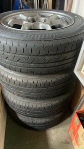 直接引き取り歓迎★ブリヂストン BRIDGESTONE 中古 タイヤ ホイール付 四本セット 鳥取県境港市