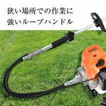 1円 草刈機 背負い式 刈払機 刃 エンジン 43cc 芝刈り機 2サイクル コードレス チップソー ナイロンコードカッター diy 伐採 草刈り sg065_画像8