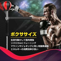 １円 未使用 ボクシング パンチングボール 自立式 運動不足 ストレス解消 トレーニング ボクササイズ 自宅 ジム de101_画像3