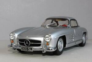 ★1円～ ミニチャンプス 1/18 ベンツ 300SL（赤色内装）ガルウィング 1954 W198 PMA MINICHAMPS Benz メルセデス ミニカー モデルカー