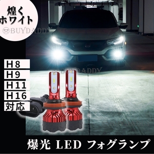 大人気 24000LM ホワイト LED フォグランプ H8 H11 H16 12v 24v フォグライト 送料無料 大人気