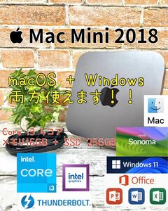 Mac Mini Core i3 16GB SSD256GB Win11 Office