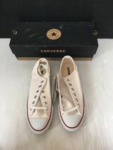 未使用*CONVERSE/コンバース*25.5ｃｍ*スニーカー/靴/シューズ*白/ホワイト*オールスター　底に汚れ有り_画像1