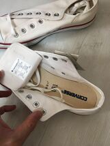 未使用*CONVERSE/コンバース*25.5ｃｍ*スニーカー/靴/シューズ*白/ホワイト*オールスター　底に汚れ有り_画像2