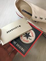 未使用*CONVERSE/コンバース*25.5ｃｍ*スニーカー/靴/シューズ*白/ホワイト*オールスター　底に汚れ有り_画像7