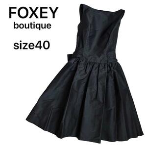 FOXEY boutique フォクシー　ノースリーブワンピース　ドレス　日本製