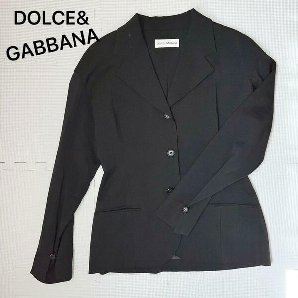 DOLCE&GABBANAドルチェ&ガッパーナ　ジャケット 黒 長袖　丈長め