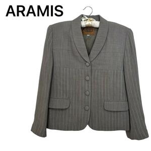 日本製　ARAMIS ジャケット　LL ブレザー ストライプ　グレー