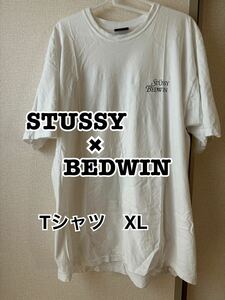 STUSSY×BEDWIN コラボ　コラボTシャツ　ALONE TOGETHER　XLサイズ