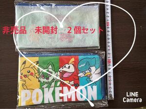 ポケットモンスター　ポケモン　非売品　ポーチ２個セット　読売新聞　こども新聞　特典　ピカチュウ　ニャオハ　ホゲータ　クワッス　