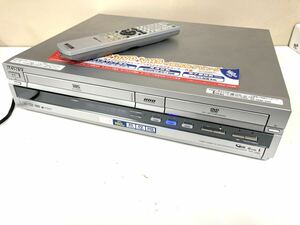 ソニー　SONY スゴ録 VHS/HDD/DVD一体型レコーダー RDR-VH85 (premium vintage) リモコン付き　DVD再生可能　VHSジャンク 640418045