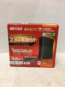 640418036　BUFFALO　USB外付ハードディスク　2.0TB　HD-CB2.0TU2　通電のみ確認済　バッファロー