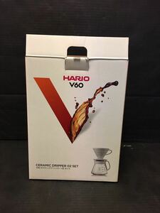 640516009　美品　HARIO　V60　セラミックドリッパー02セット　コーヒー　ハリオ　キッチン　食器　おしゃれ