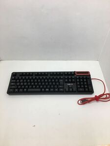 640516045　ELECOM　DUX　MMOゲーミングキーボード　TK-DUX30BK　パソコン　周辺機器　通電のみ確認済　本体のみ