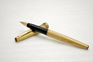 [fui] SHEAFFER Sheaffer fountain pen pen .14K stamp have Gold color 13.5cm