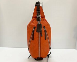 [rmm] COACH Coach 70360 body bag ton pson leather sling pack one shoulder bag bag orange series 