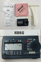 [rmm]　銀河印 三味線 にちわ印 日本和楽器製造 ソフトケース付き KORG WT-30S 三味線用 調べ 楽器 弦楽器 和楽器_画像8