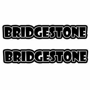 (D01) カッティングシート BRIDGESTONE ブリジストン 2枚セット ステッカー