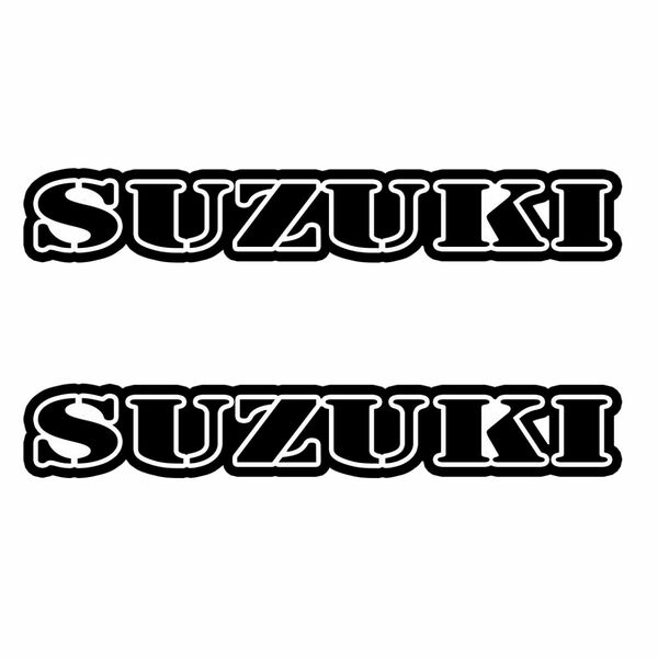 (D08)カッティングシート SUZUKI スズキ 2枚セット ステッカー