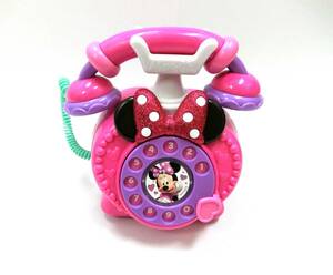 Disney ディズニー ミニーマウス 回転式 電話 リボン かわいい おもちゃ 女の子 ままごと サウンド ライト [並行輸入品](Y-636)