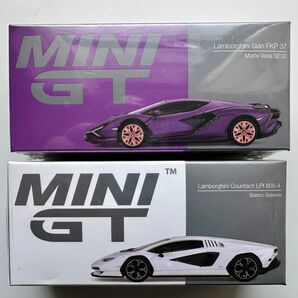 MINI GT ランボルギーニ カウンタックLPI800-4 ＋ シアン FK8 (香港限定モデル有)