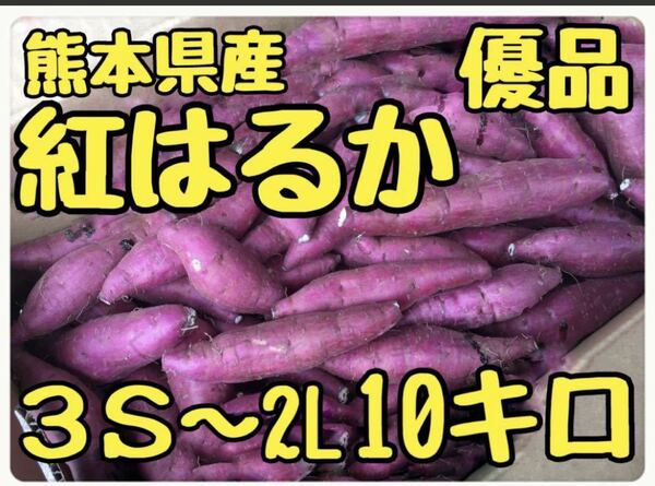 熊本県産 新物 紅はるか 小さめサイズ 優品箱込10キロ