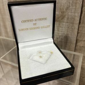 ロンドンダイヤモンドギャラリー ルース ダイヤ原石 LONDON DIAMOND GALLERY 裸石 箱付き ダイヤモンド CERTIFIED AUTHENTIC の画像6