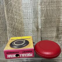 ７０年代～８０年代　70' 80' 日本製 PORTABLE ASHTRAY POCKET HANDBAG 携帯灰皿　デッドストック　未使用　ビンテージ　昭和レトロ　赤_画像4