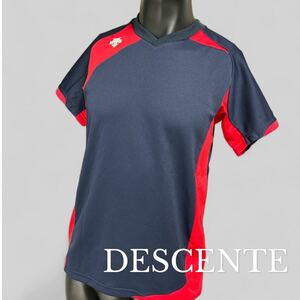 デサント　DESCENTE VOLLEYBALL 半袖バレーボールシャツ　定価5,390円　バレーボール　シャツ　Tシャツ　スポーツ　サイズO LL XL メンズ　