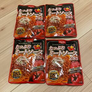 ミートソース パスタ スパゲティ スパゲッティ ハチ食品 たっぷり 285g 4点