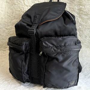 1 jpy ~ PORTER TANKER rucksack backpack Day Pack Poe tartan car black black men's lady's Yoshida bag commuting going to school PC