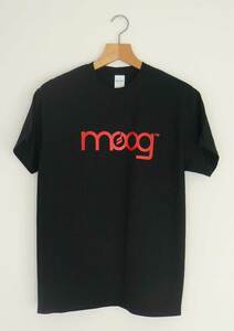 【新品】Moog Tシャツ Lサイズ Bk Red ロック シンセサイザー ムーグ モーグ テクノ YMO Kraftwerk シルクスクリーンプリント