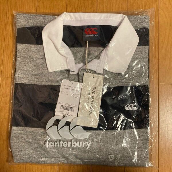 【新品・未使用】Canterbury カンタベリー　ラガーシャツ　半袖