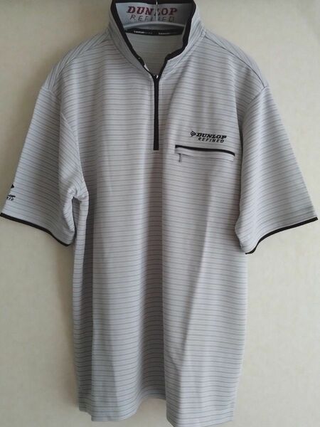 【新品未使用】 DUNLOP 紳士ハーフZIPシャツ ＬサイズREFINED 