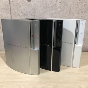 SYK240424 SONY PlayStation3 PS3 CECHH00 CW SS 本体のみ ソニー プレイステーション3 3点セット ゲーム ゲーム機 現状品