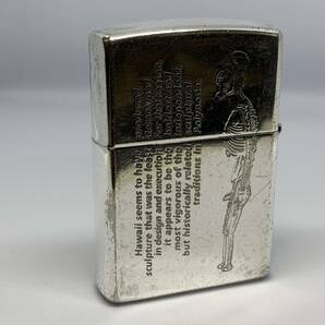 【レア】2000年ZIPPO Hawaiian Sculpture 両面 Silver Plate 現物のみ オイルライター ジッポー の画像2