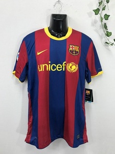 2679 новый товар [ NIKE Nike DRI-FIT ] FC Barcelona форма размер :L цвет : красный рисунок ввод 