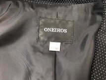 2504　【　ONEIROS　】オールシーズン　セットアップスーツ：ジャケット・半袖ワンピース　サイズ：11AR　色：ブラックドット_画像5