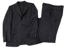 2507　【THE SUIT COMPANY】　シングルスーツ　3Ｂ　春夏用　サイズ:175cm　W82cm　 色：グレーストライプ_画像1