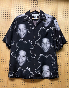 WACKO MARIA Wacko Maria JEAN-MICHEL BASQUIAT bus Kia collaboration Hawaiian shirt BLACK M size 