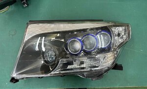 ランクル200　前期　3連プロジェクター　ブラッククローム　ヘッドライト　現状品　ジャンク