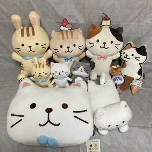 ふくふくにゃんこ 新品 ぬいぐるみ 他 12点セット クッション マスコット他