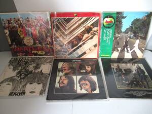 THE BEATLES LP record album 6 pieces set Beatles 