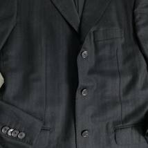コルネリアーニ【最高級 イタリア製 黒 超希少サイズ48 L】 スーツ セットアップ ジャケット パンツ_画像7