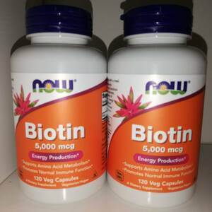 [2 piece set ] biotin 5000mcg 120beji Capsule NOW Foodsnauf-z[ new goods * including carriage ]