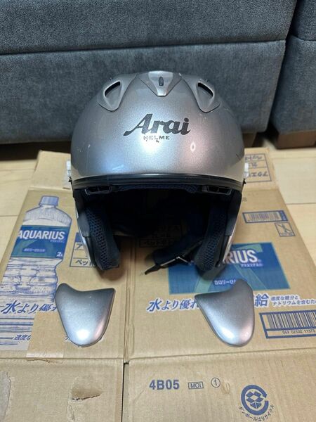 アライ arai ヘルメット シルバー　ジェットヘルメット　SZ-Ram3