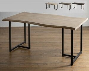 食卓テーブル 180×90cm 4人用 ブラウン ナチュラル グレー3色対応 木目 おしゃれ 北欧 ダイニングテーブル 木目柄 1枚板風