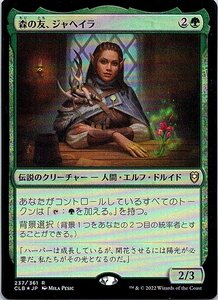 FOIL/森の友、ジャヘイラ/Jaheira, Friend of the Forest/バルダーズ・ゲートの戦い/日本語版/MTG１枚 [FC]