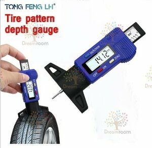  digital tire to red depth gauge meter ruler measuring instrument tool measurement caliper Thai pad car tire empty atmospheric pressure [D-090]