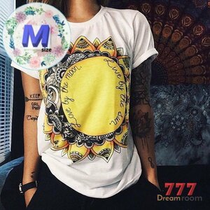 エスニックデザイン プリントTシャツ 03 【M】 Tシャツ トップス